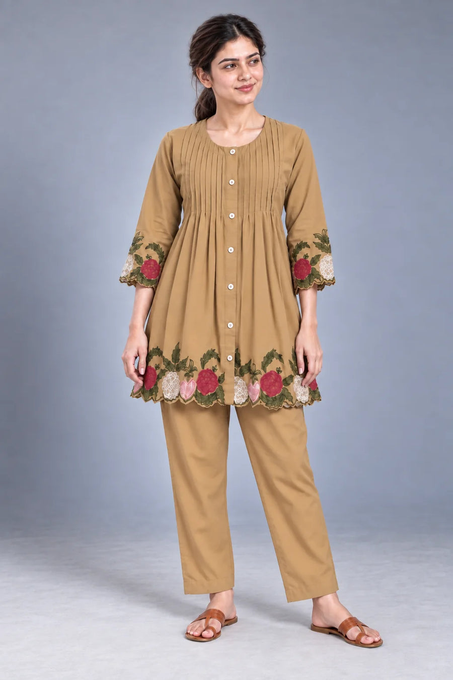 Garden Border Cotton Co-ord Set
