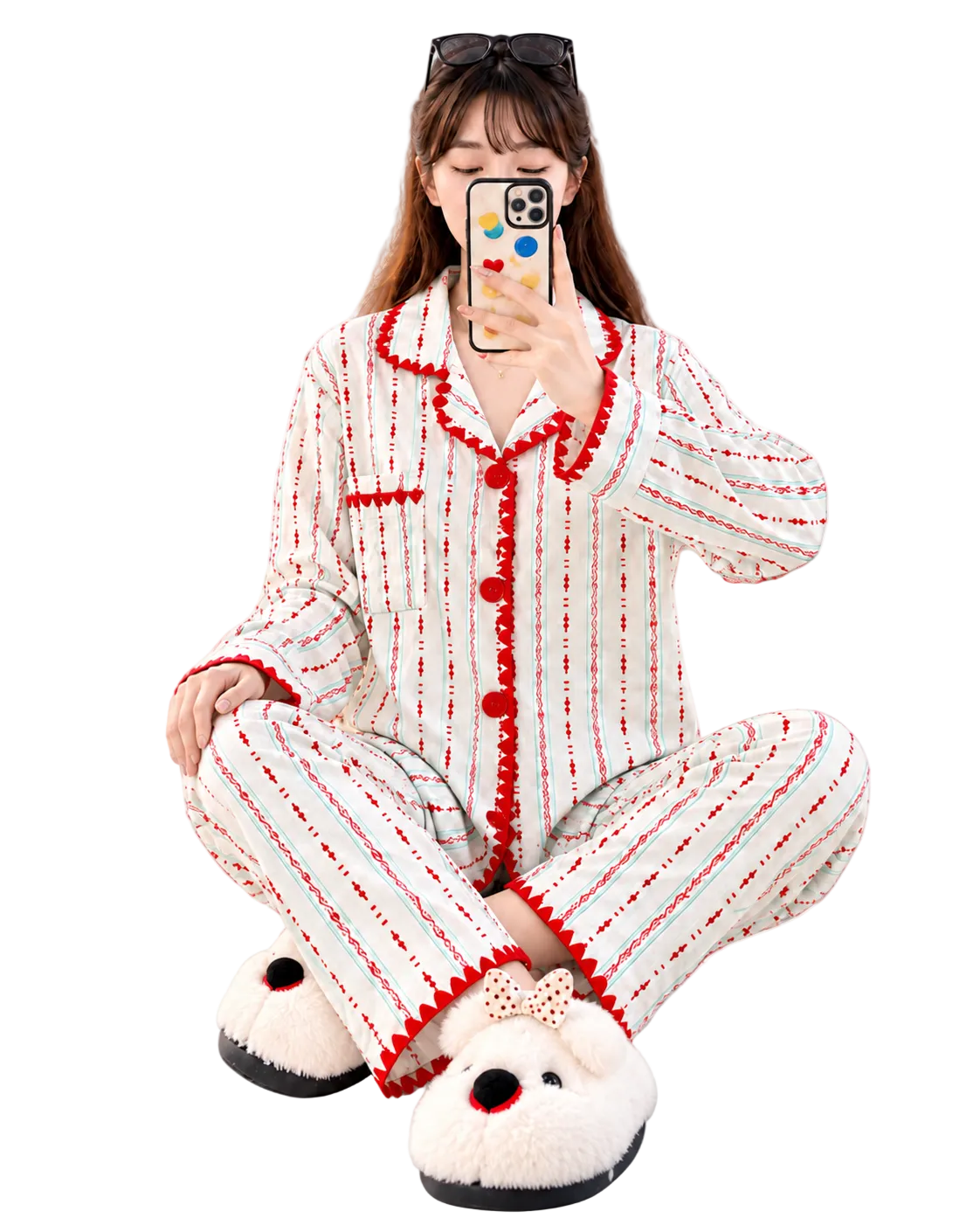 Premium Cotton Crush Full Sleeve Korean Night Suit