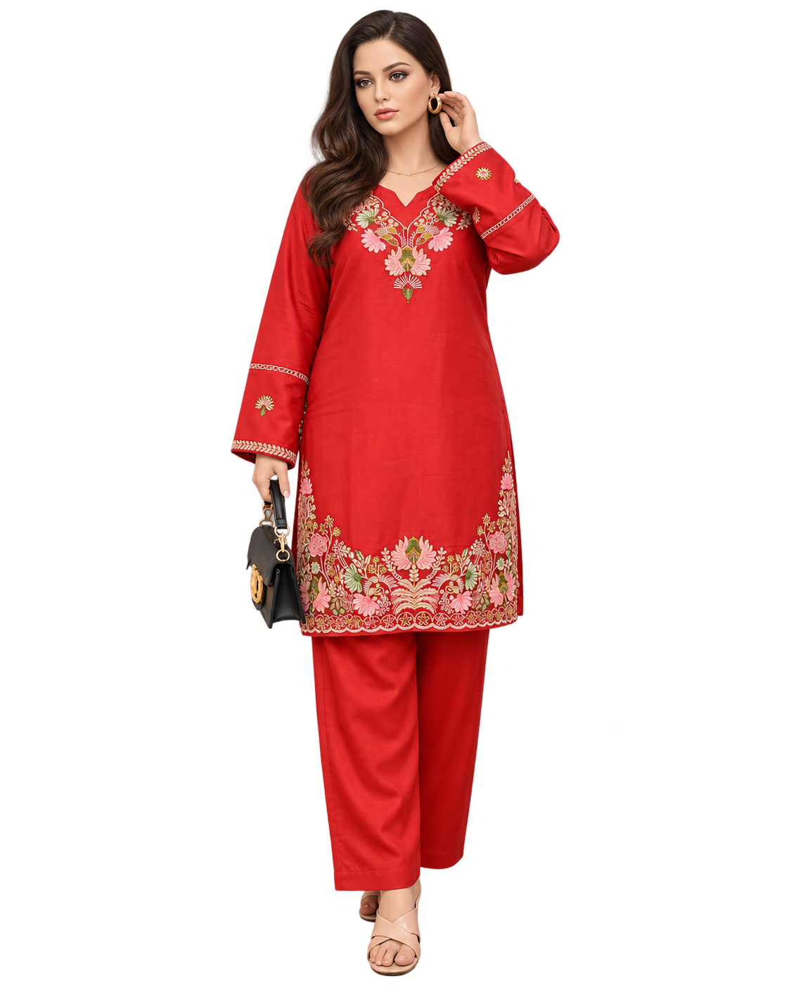 K-7 Heavy Rayon Embroidered Cord Set